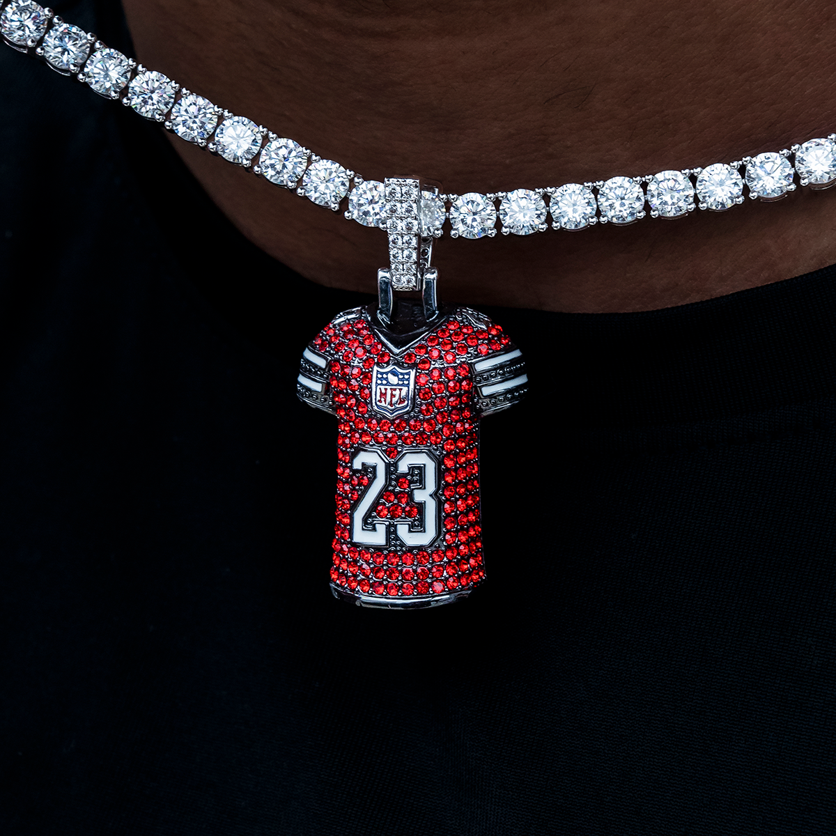 San Francisco 49ers Christian McCaffrey Jersey Pendant