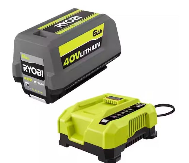 40V Lithium-ION 6.0 AH Battery and Rapid Charger E2806