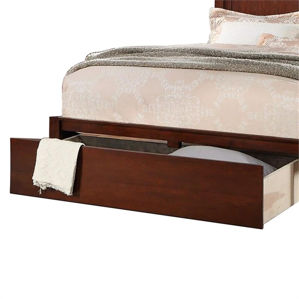 California King Panel Bed with Storage Drawers T339