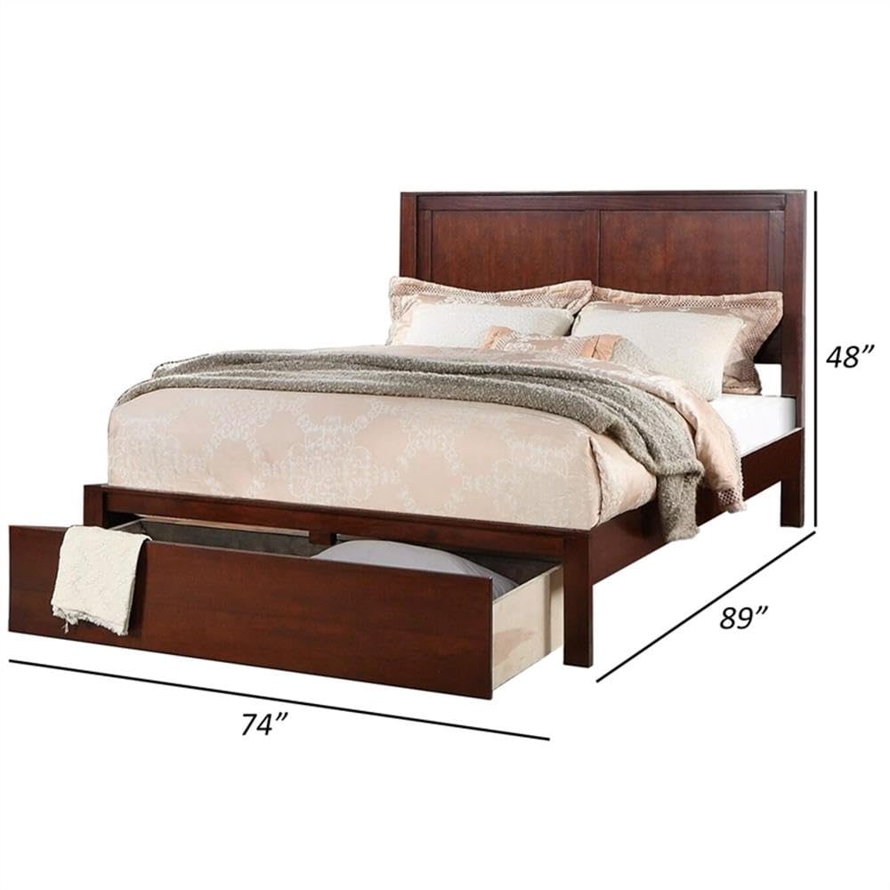 California King Panel Bed with Storage Drawers T339