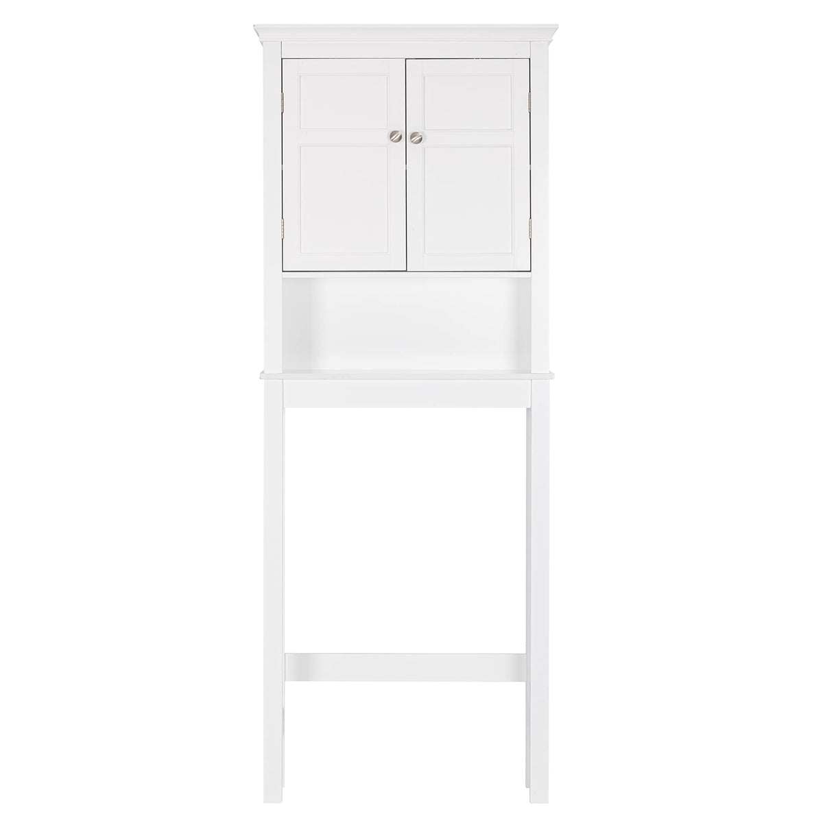 Over the Toilet Storage Cabinet with Doors and Adjustable Shelf J541096
