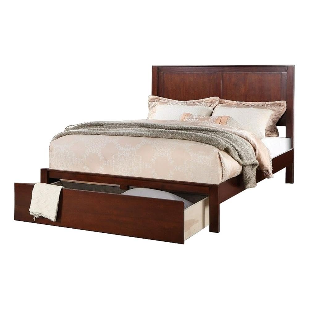 California King Panel Bed with Storage Drawers T339