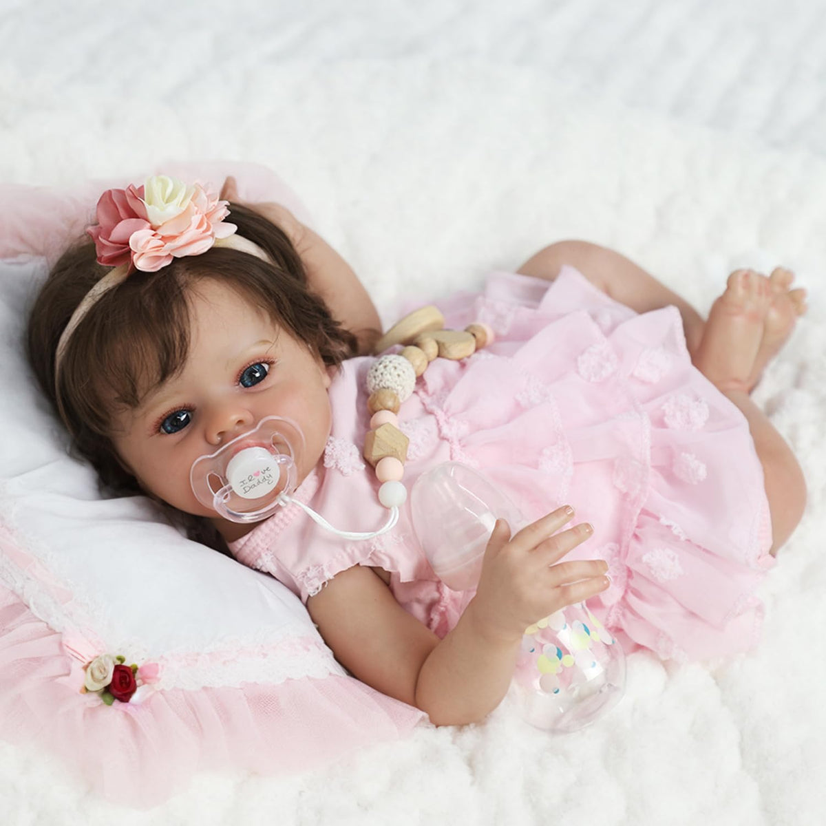 20 Inch Lifelike Reborn Baby Doll Girl with Soft Weighted Body K544201