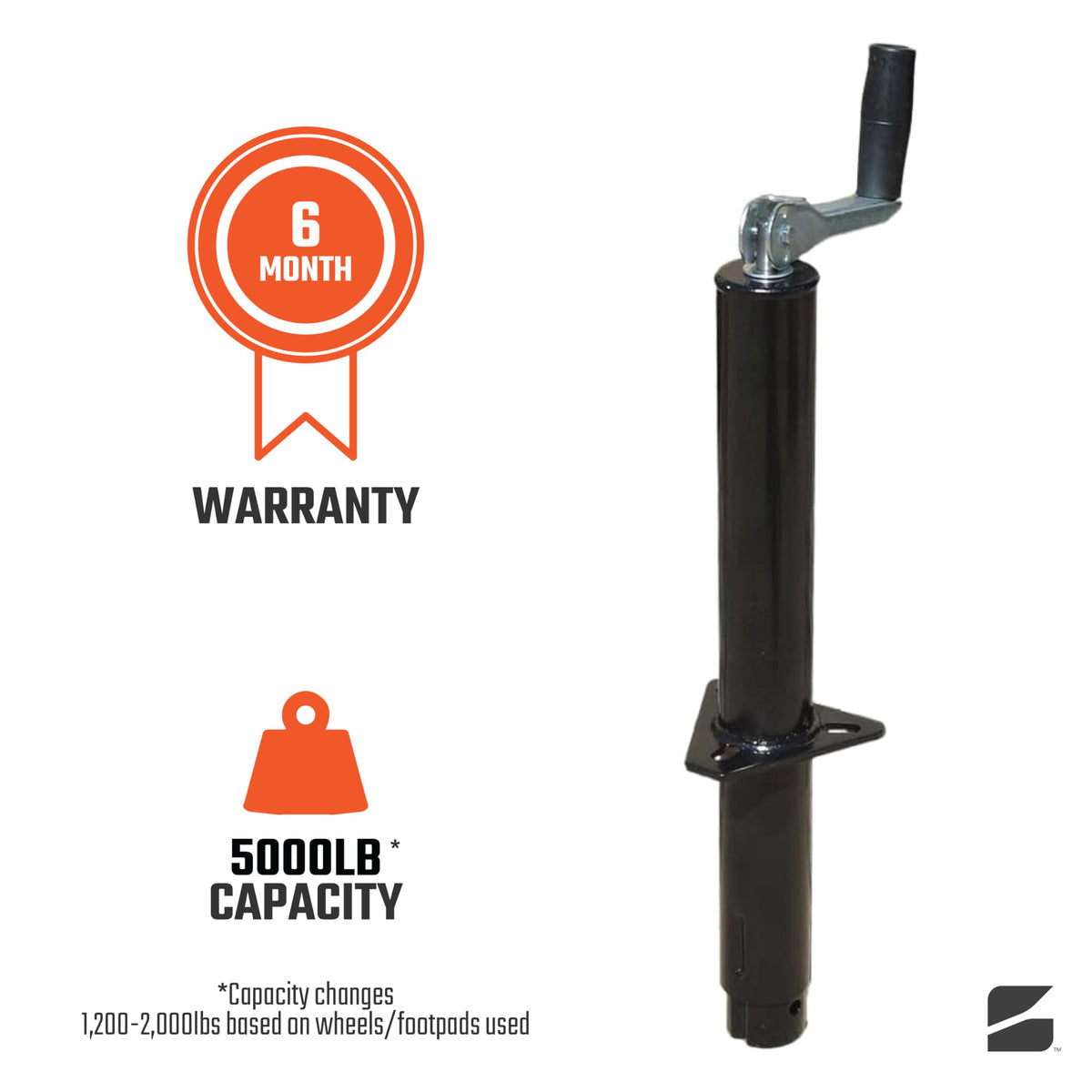 5000 lb Capacity Steel Trailer Jack R18281