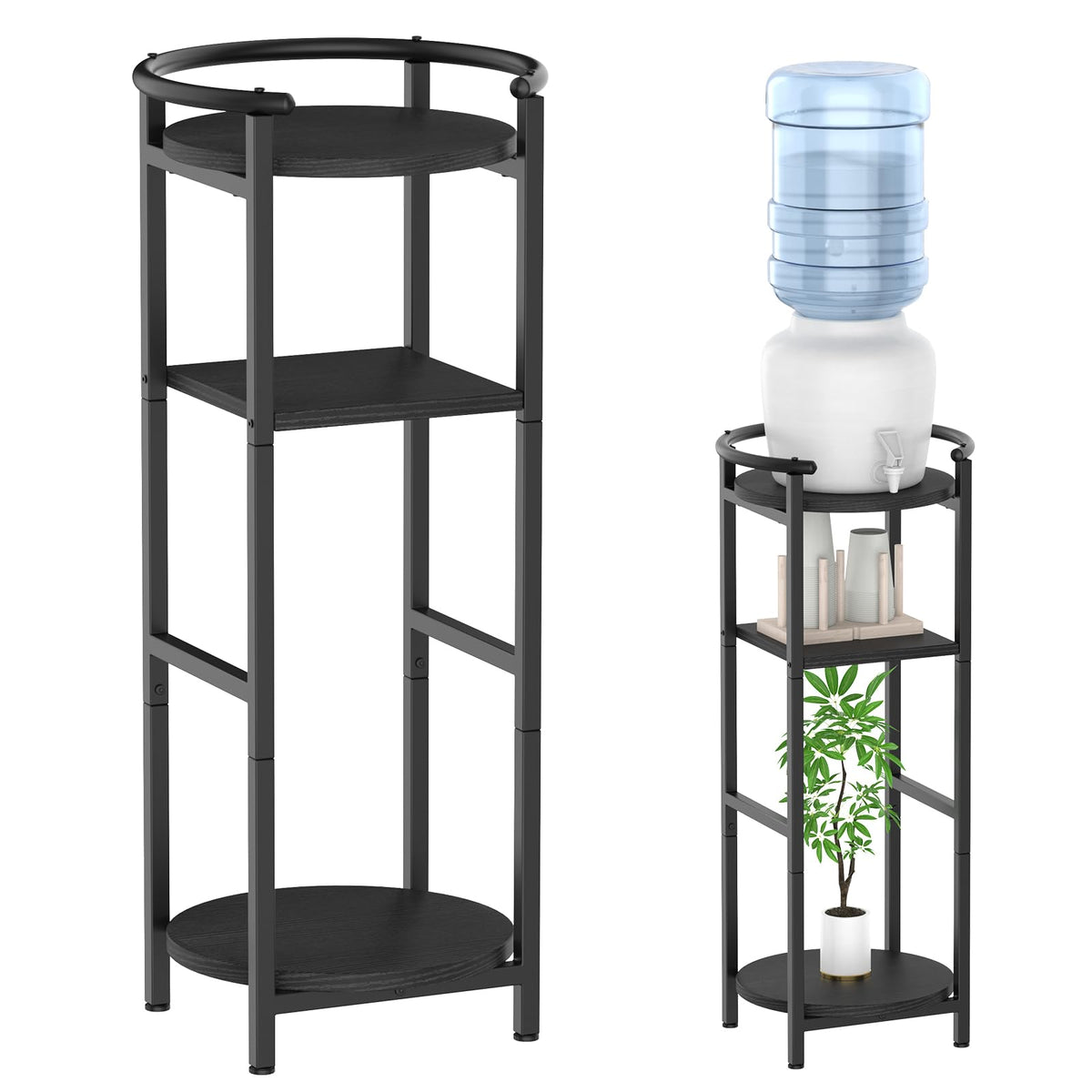 Black 5 Gallon Water Jug Stand B9594
