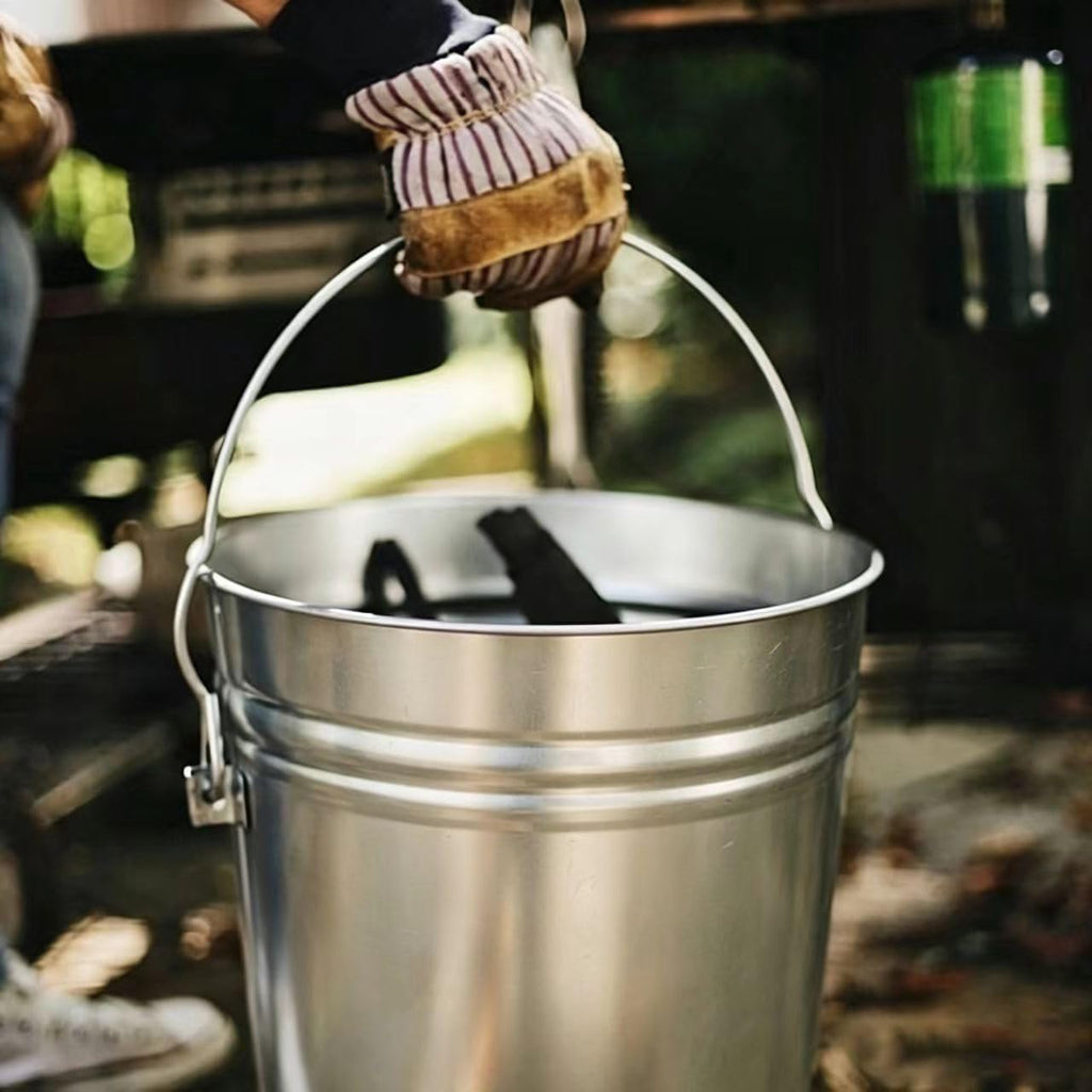 6 Gallon Galvanized Steel Locking Lid Storage Can Z63102