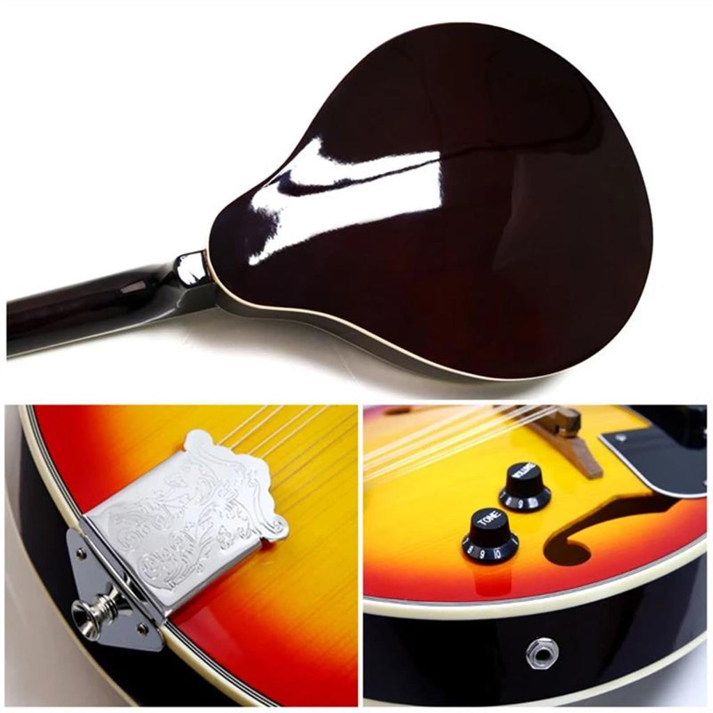8 Strings Sunburst Mandolin Instrument L3368