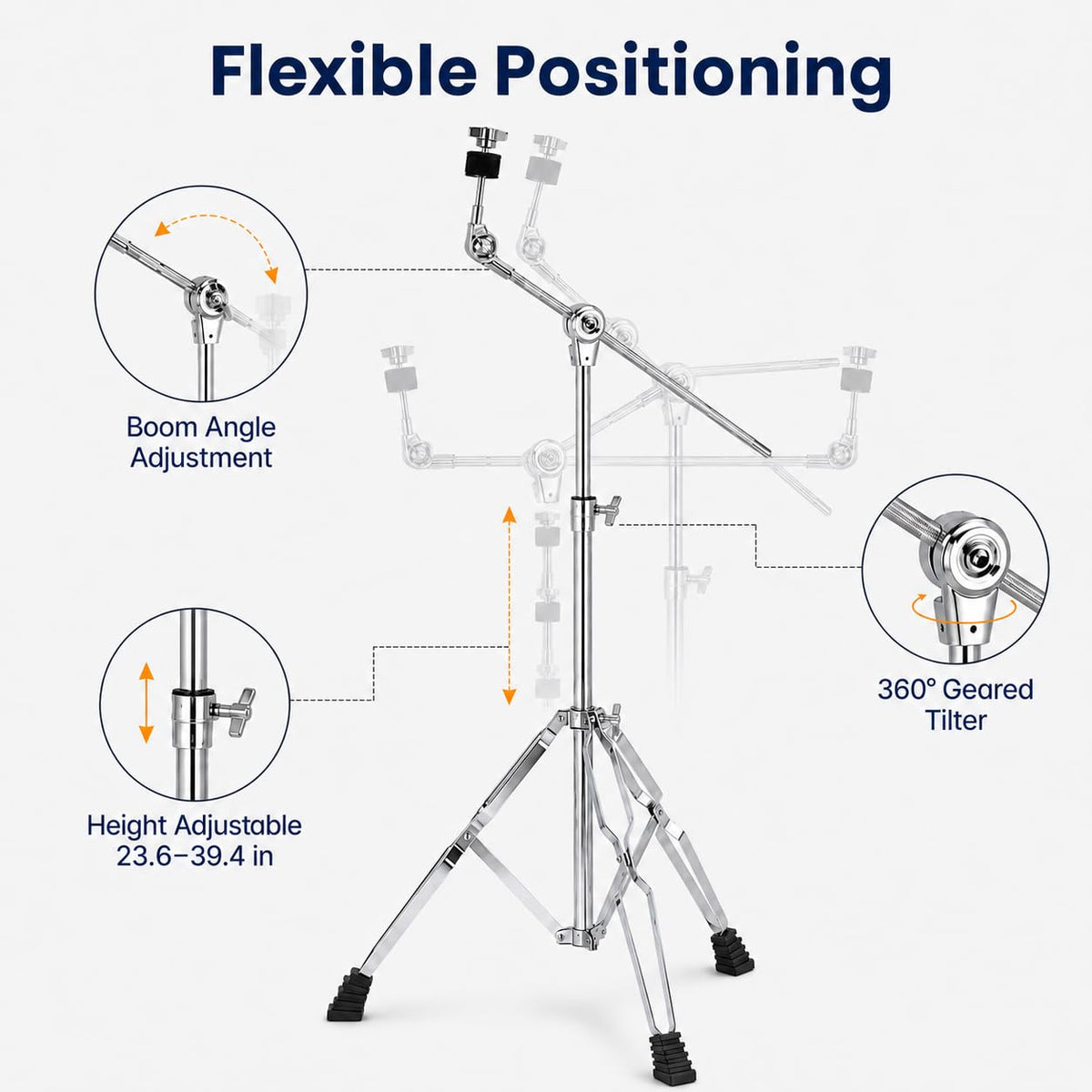 Adjustable Boom Cymbal Stand C8215