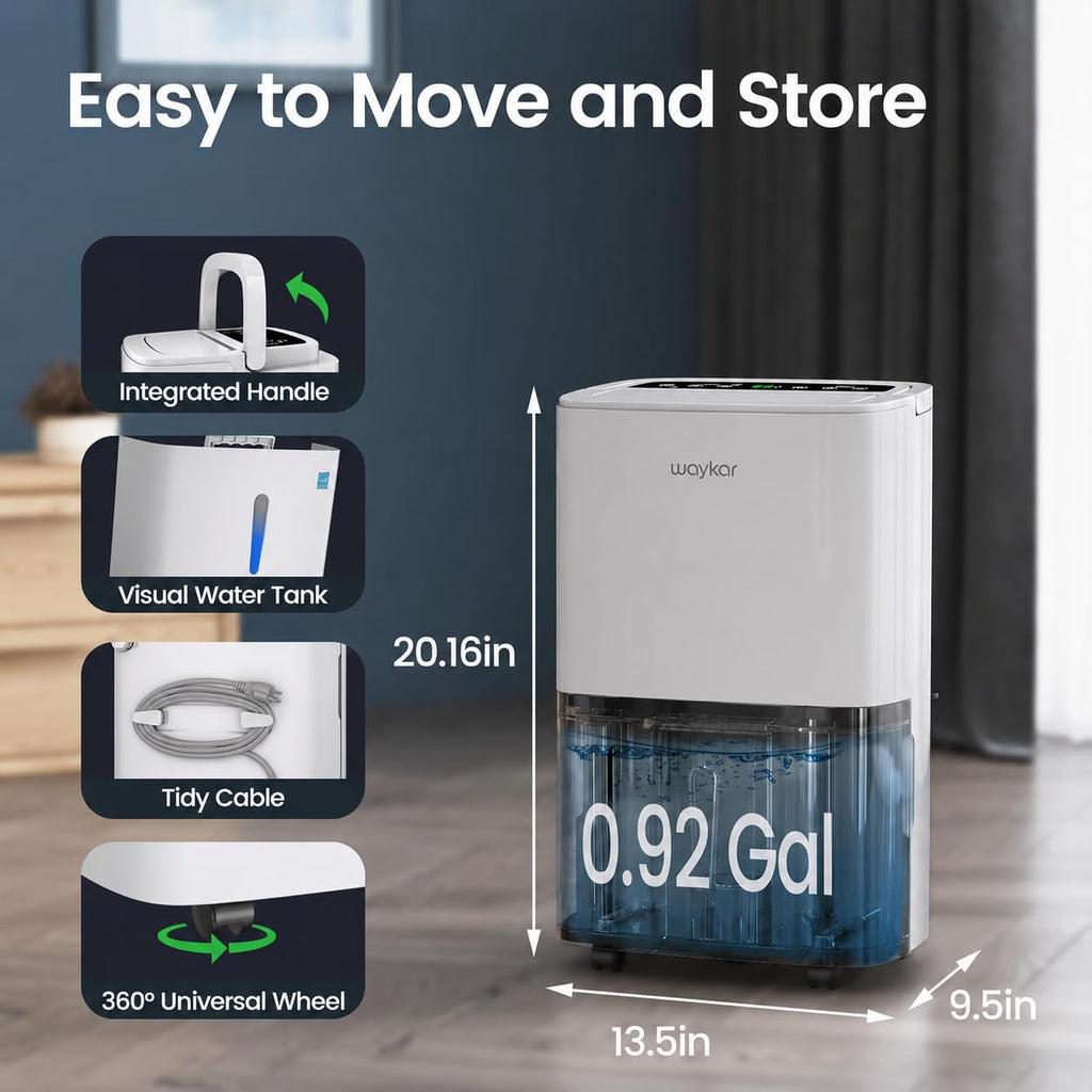 80 Pints Energy Star Dehumidifier with Drain Hose I23931