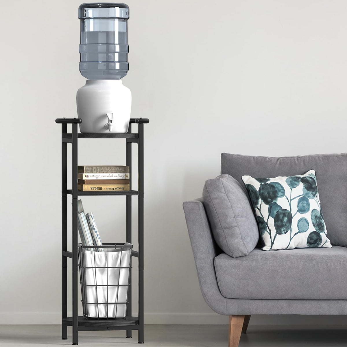 Black 5 Gallon Water Jug Stand B9594