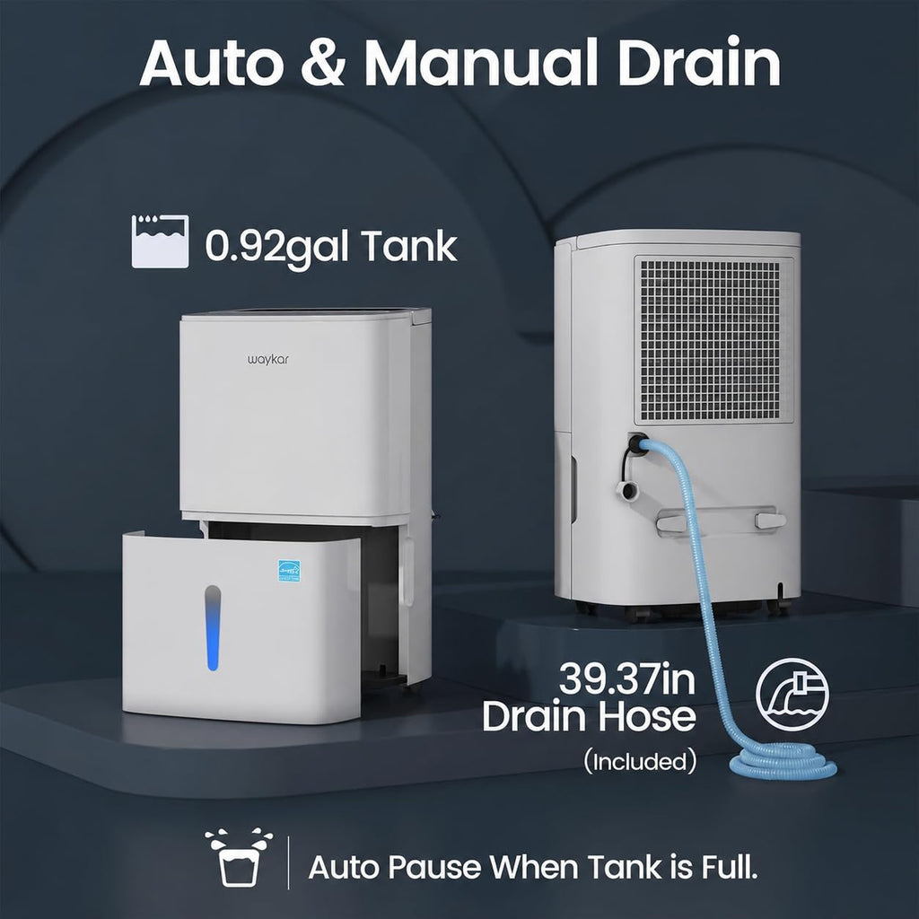 80 Pints Energy Star Dehumidifier with Drain Hose I23931