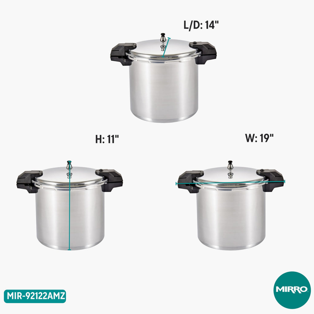 22 Qt Aluminum Pressure Canner with 3 Regulators G253498