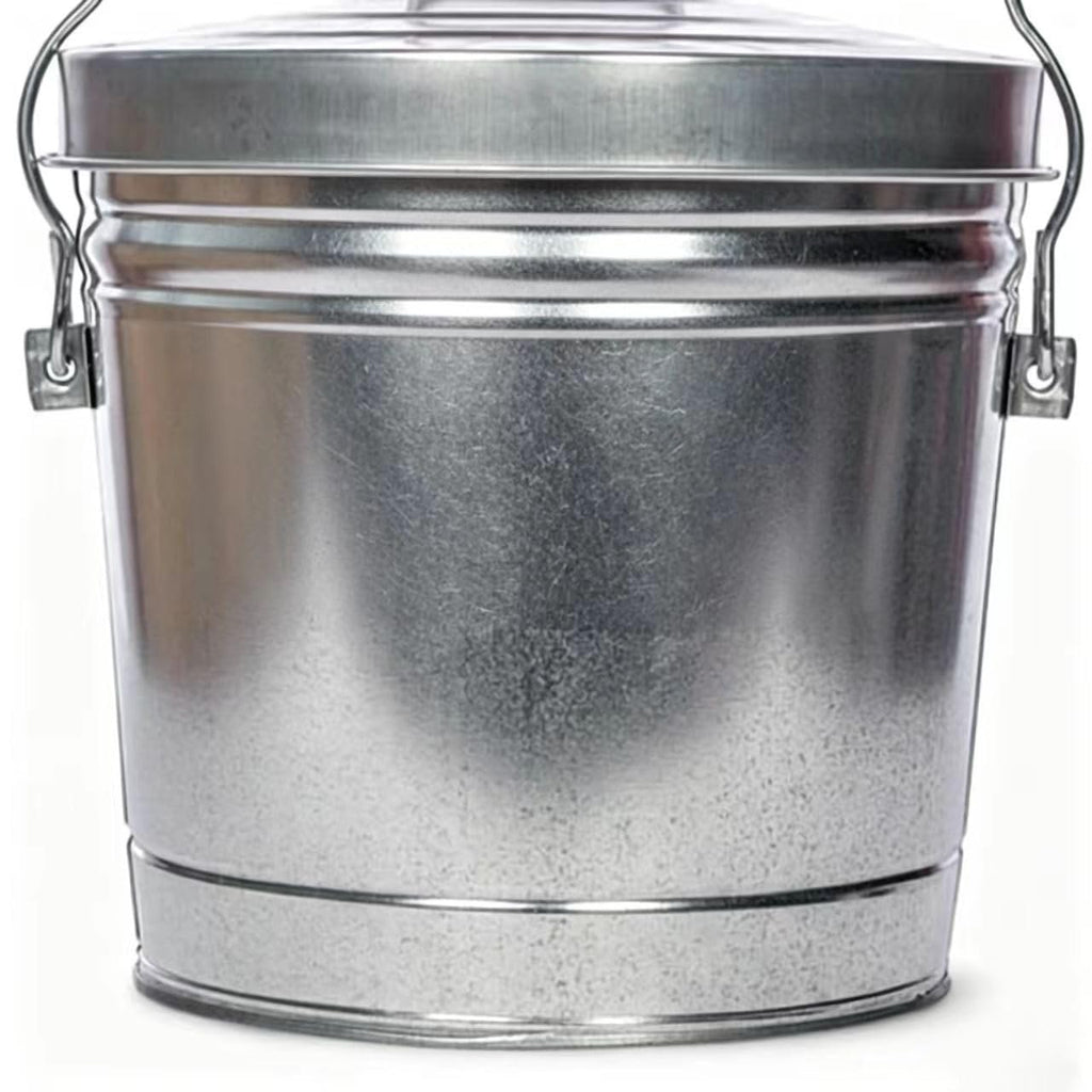 6 Gallon Galvanized Steel Locking Lid Storage Can Z63102