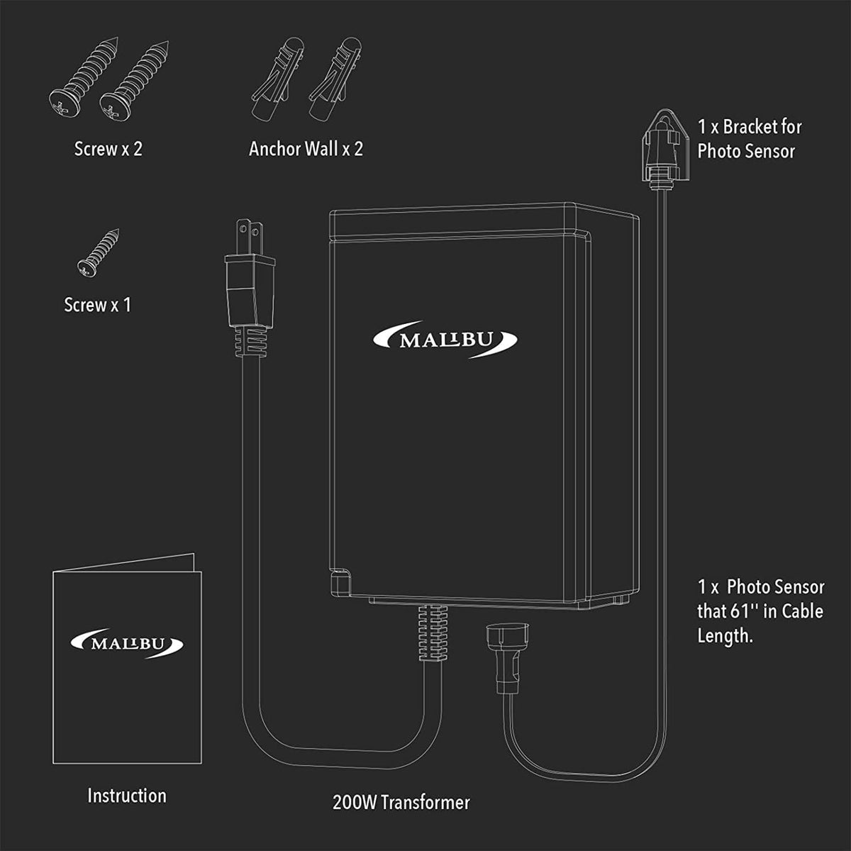 200W Low Voltage Landscape Lighting Transformer Q179