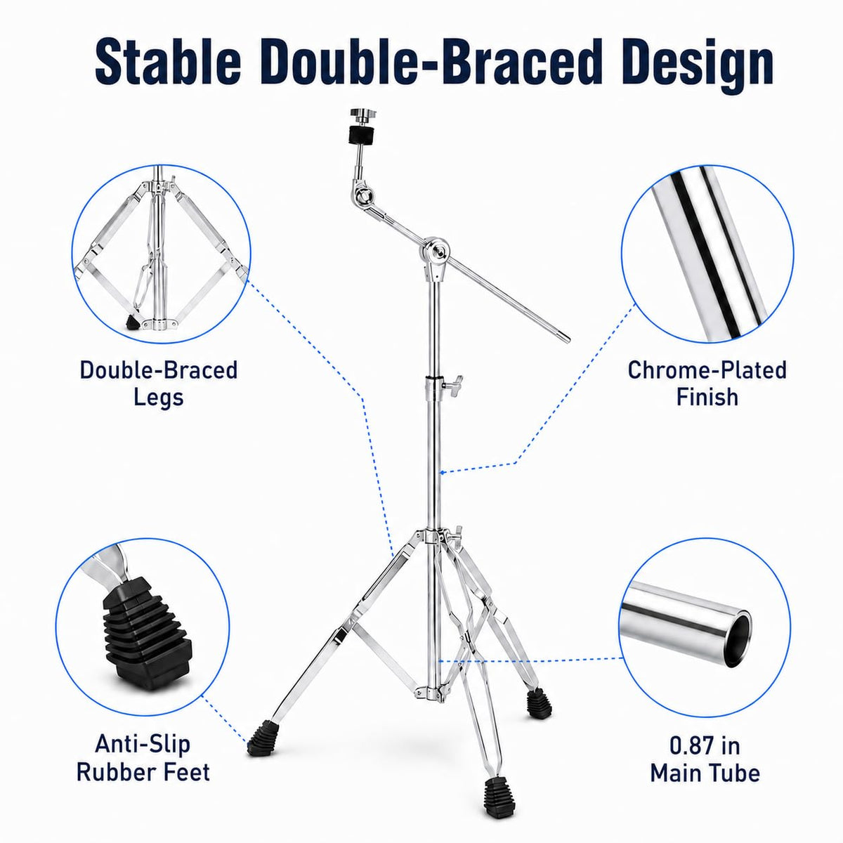 Adjustable Boom Cymbal Stand C8215