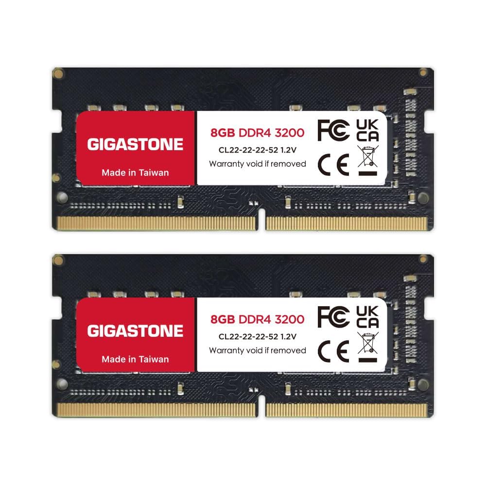 16GB Kit 2x8GB DDR4 3200MHz SODIMM 260 Pin Laptop Memory L984225