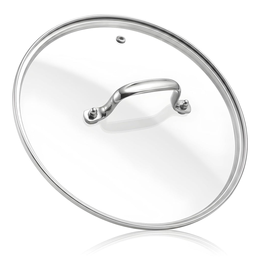 11 IN Glass Lid with Stainless Steel Handle G3347
