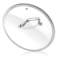 11 IN Glass Lid with Stainless Steel Handle G3347