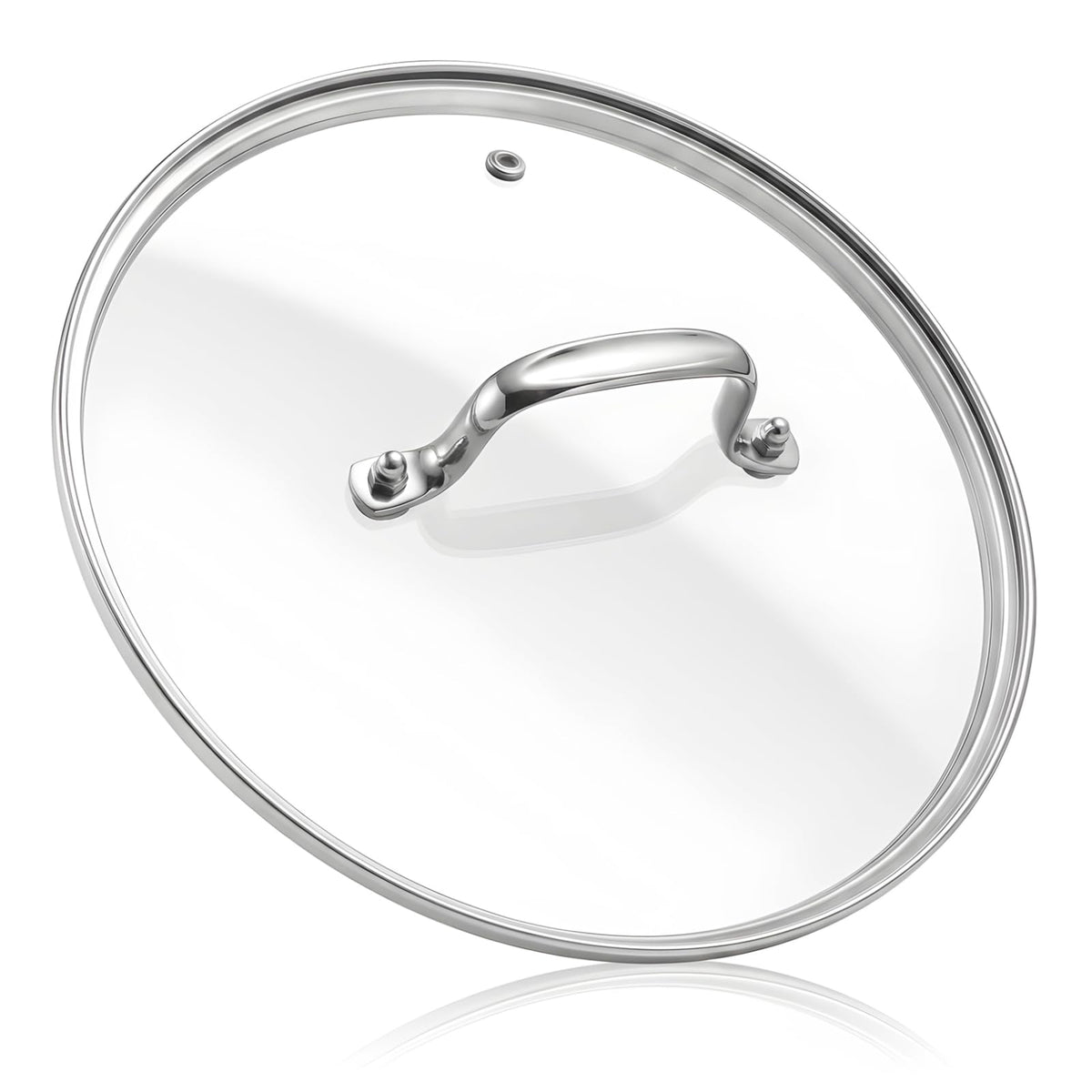 11 IN Glass Lid with Stainless Steel Handle G3347