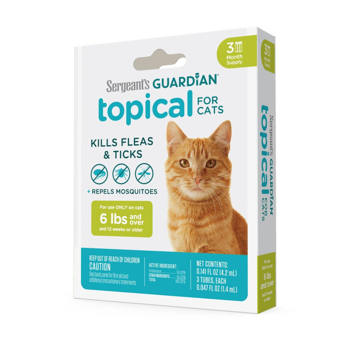Flea & Tick Topical Cats 3-Month L371