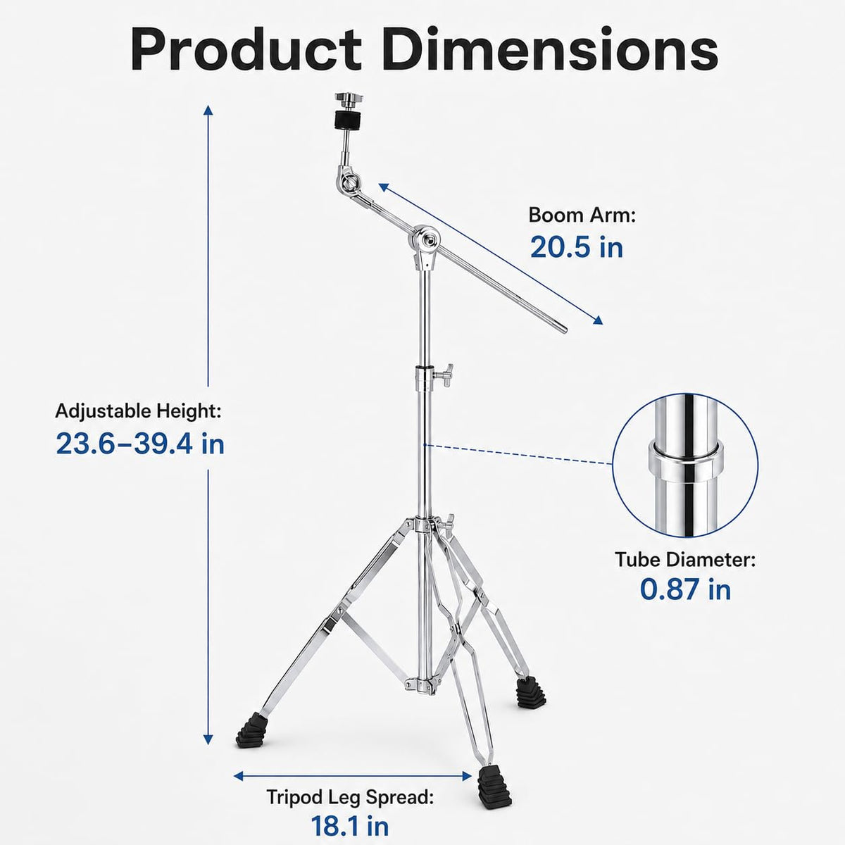 Adjustable Boom Cymbal Stand C8215