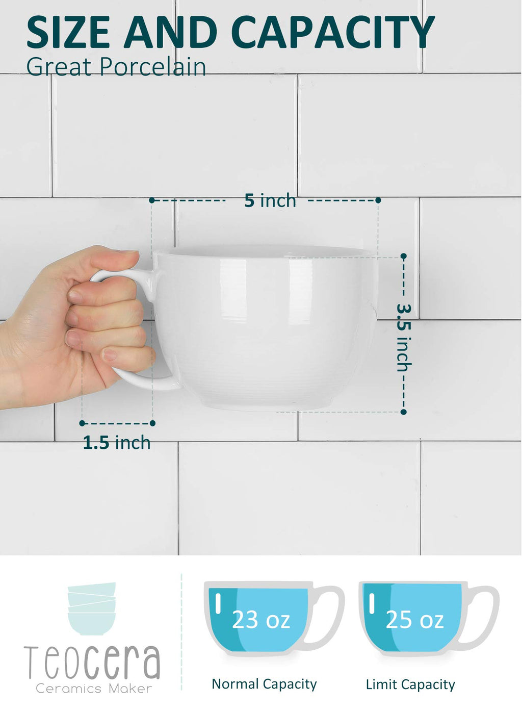 White Pasta Bowls Set of 4 and Jumbo Mugs Set of 4 A718999