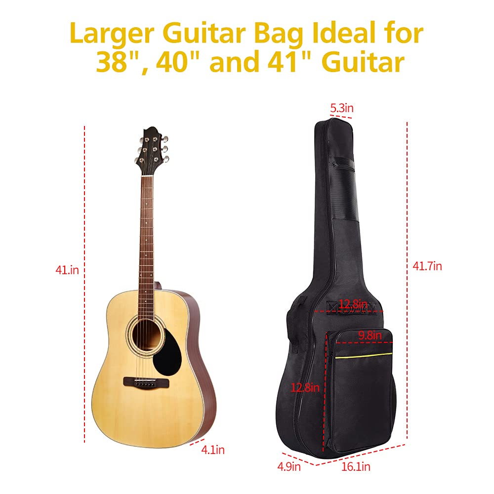 1/2/3 Pack 38-41 Inch Electric & Acoustic Guitar Bags N143