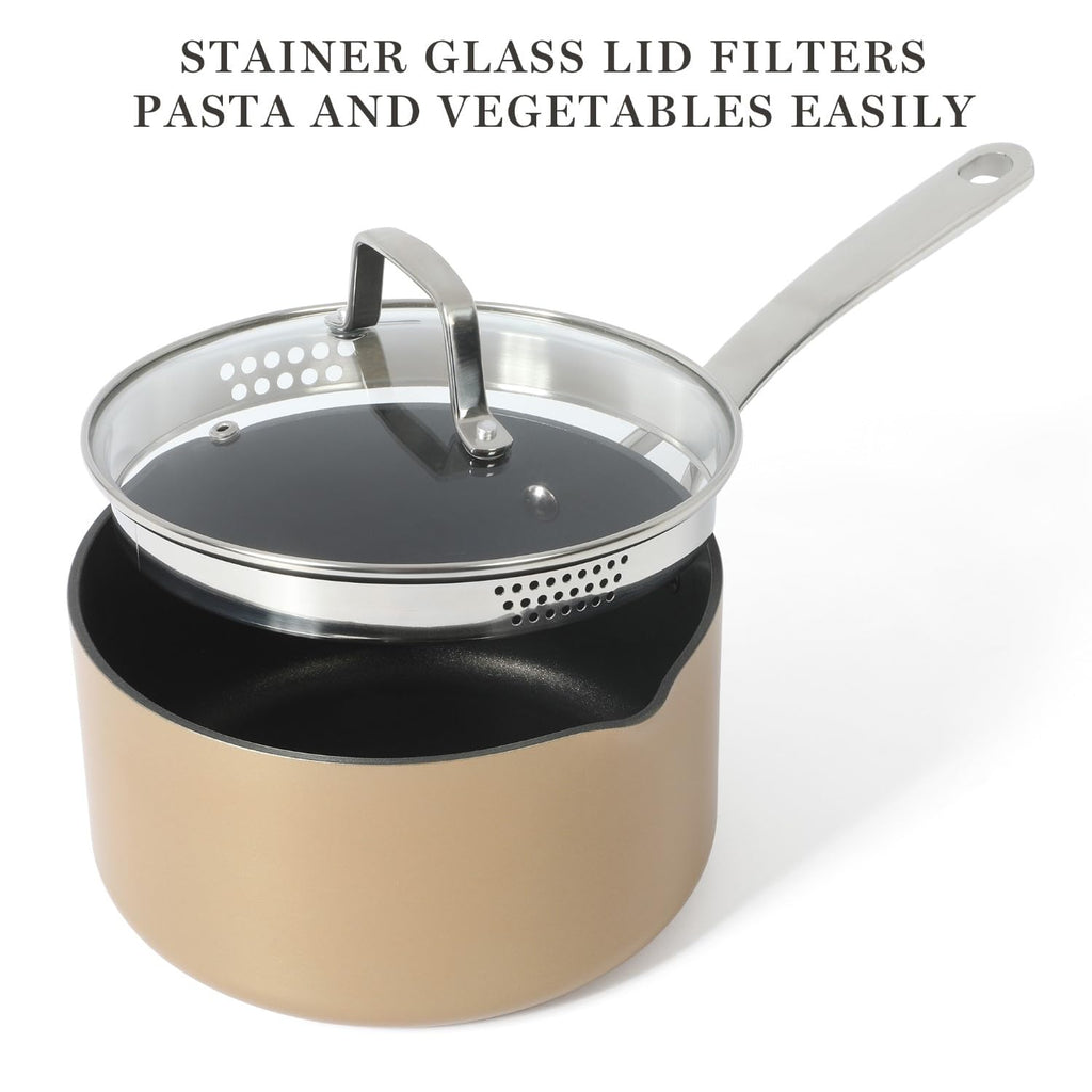 12 Piece Hard Anodized Nonstick Cookware Set Z6750