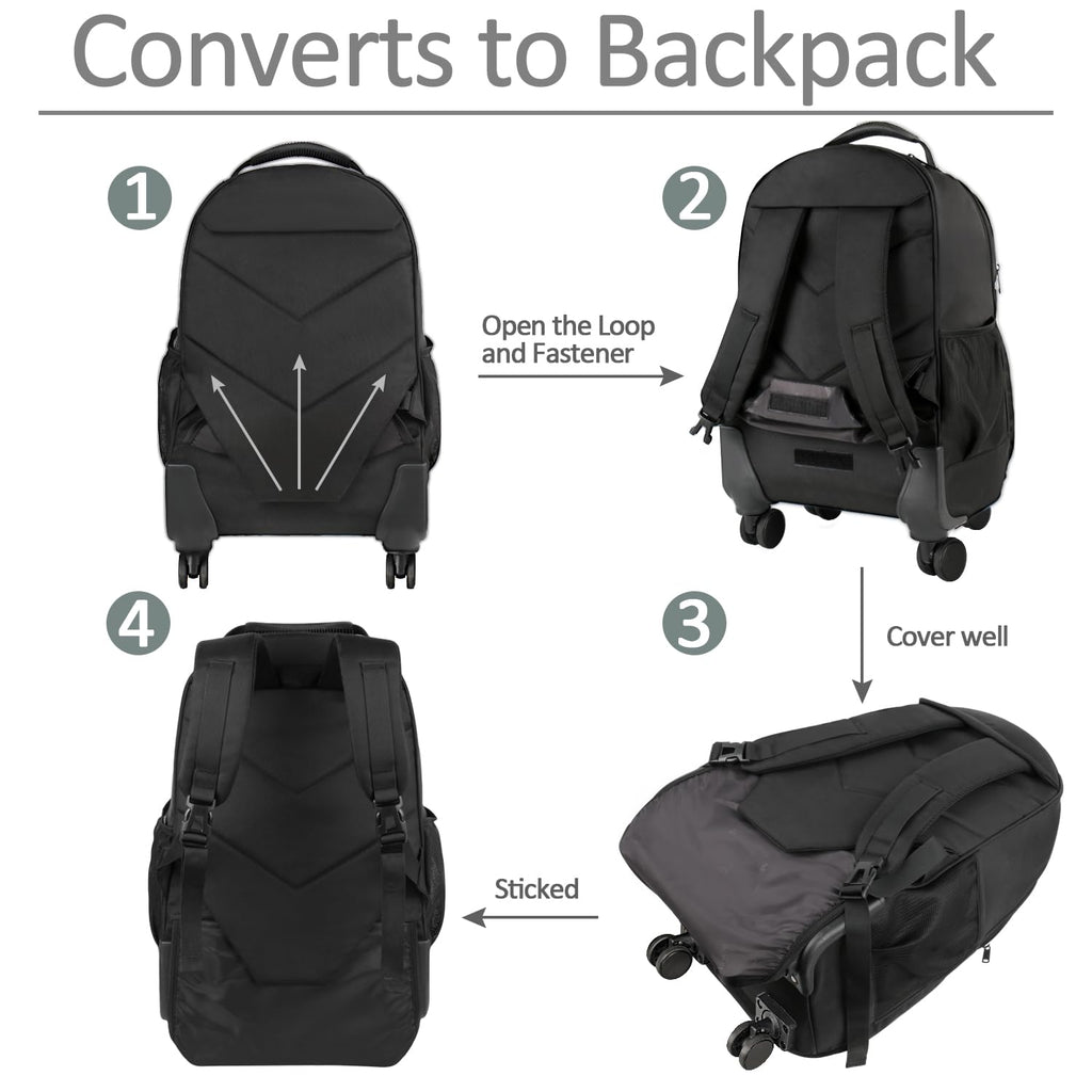 Rolling Backpack with 4 Wheels G29020