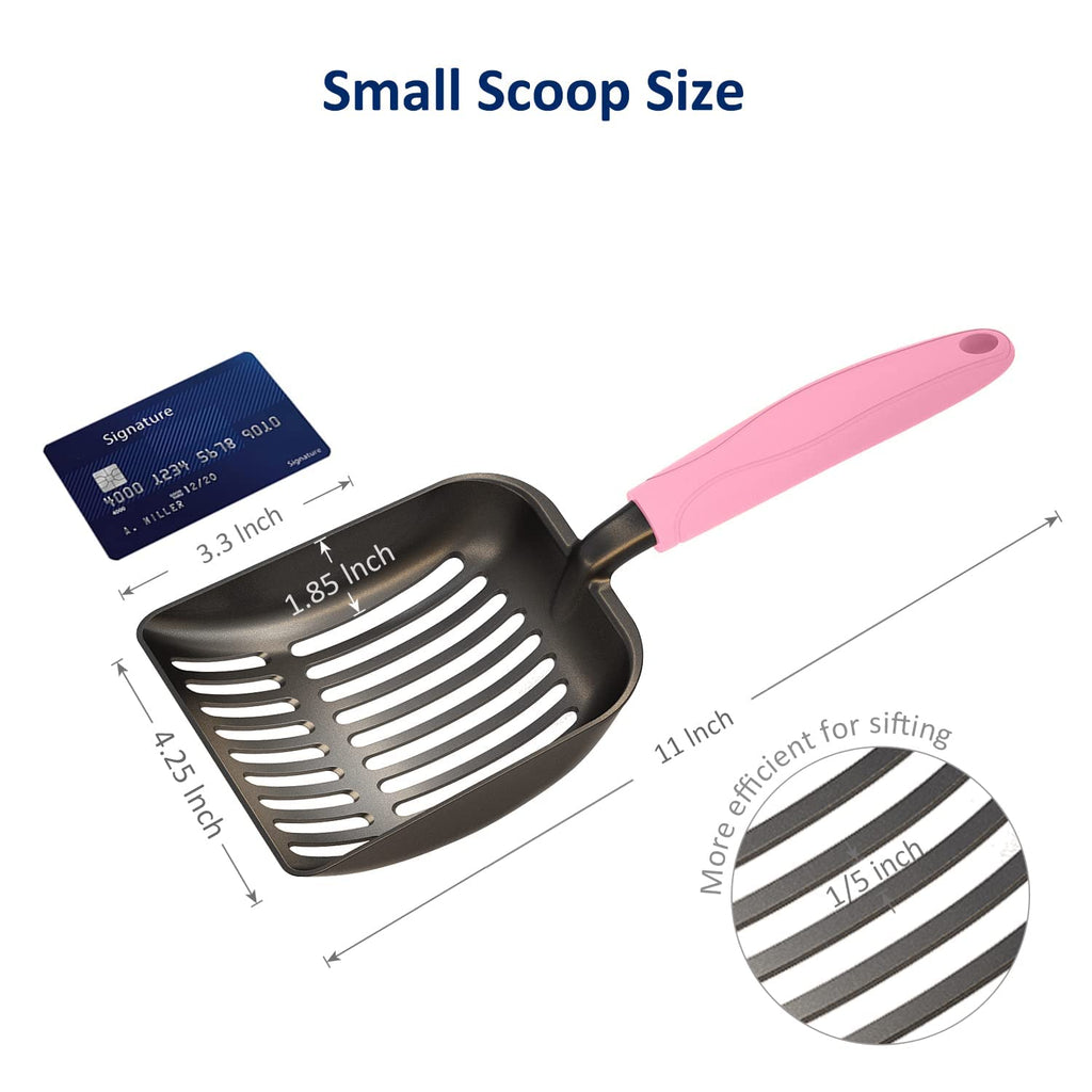 Non-Stick Aluminum Alloy Cat Litter Scoop with Long Handle K71407