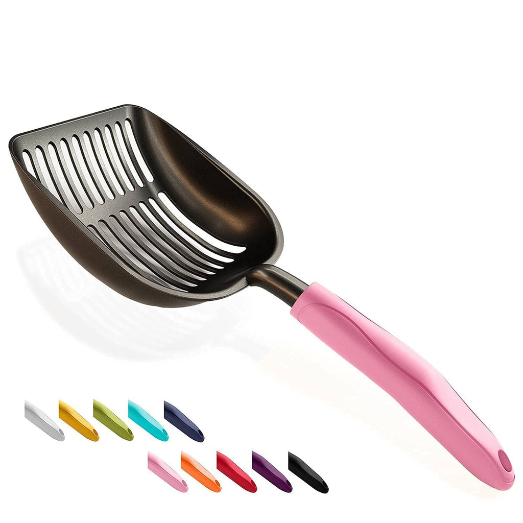 Non-Stick Aluminum Alloy Cat Litter Scoop with Long Handle K71407