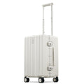 20 Inch Zipperless Aluminum Frame Hard Shell PC Carry-On Luggage with TSA Lock W2505