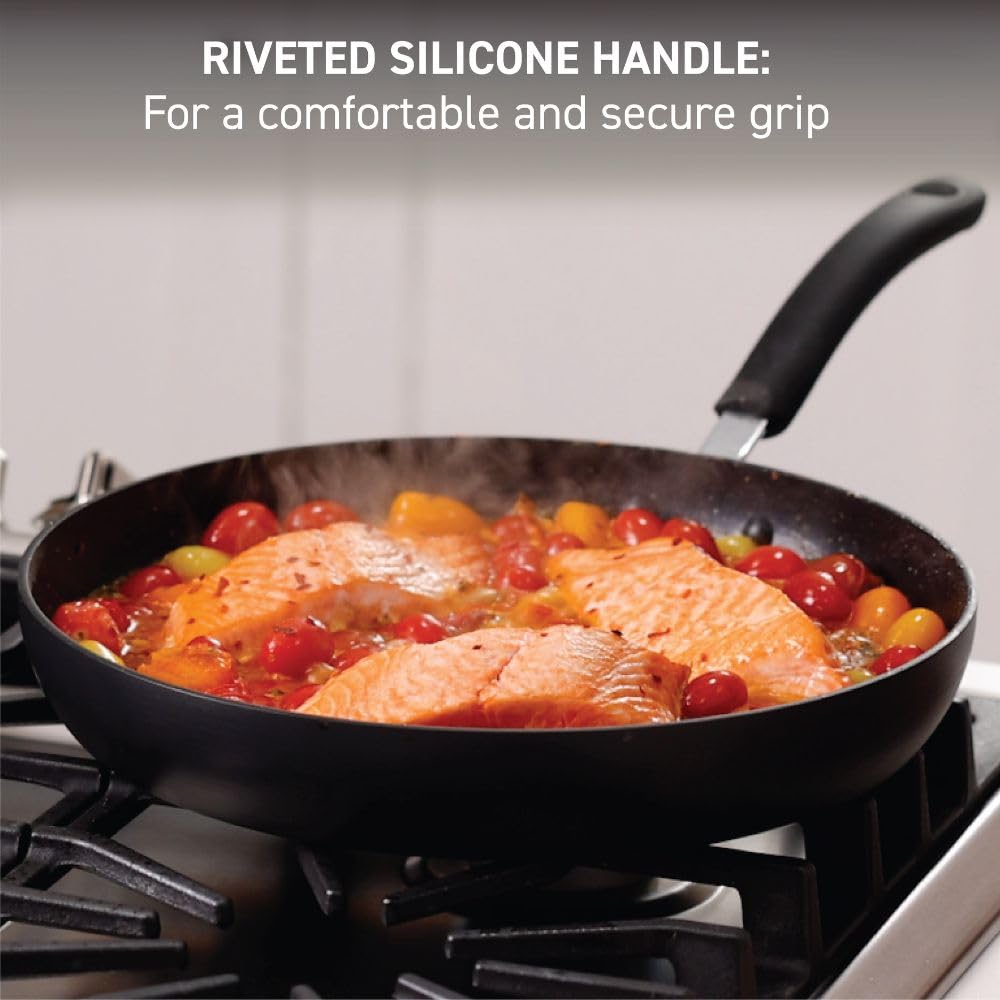 Hard Anodized Nonstick Fry Pan Set, 2-Pack O871