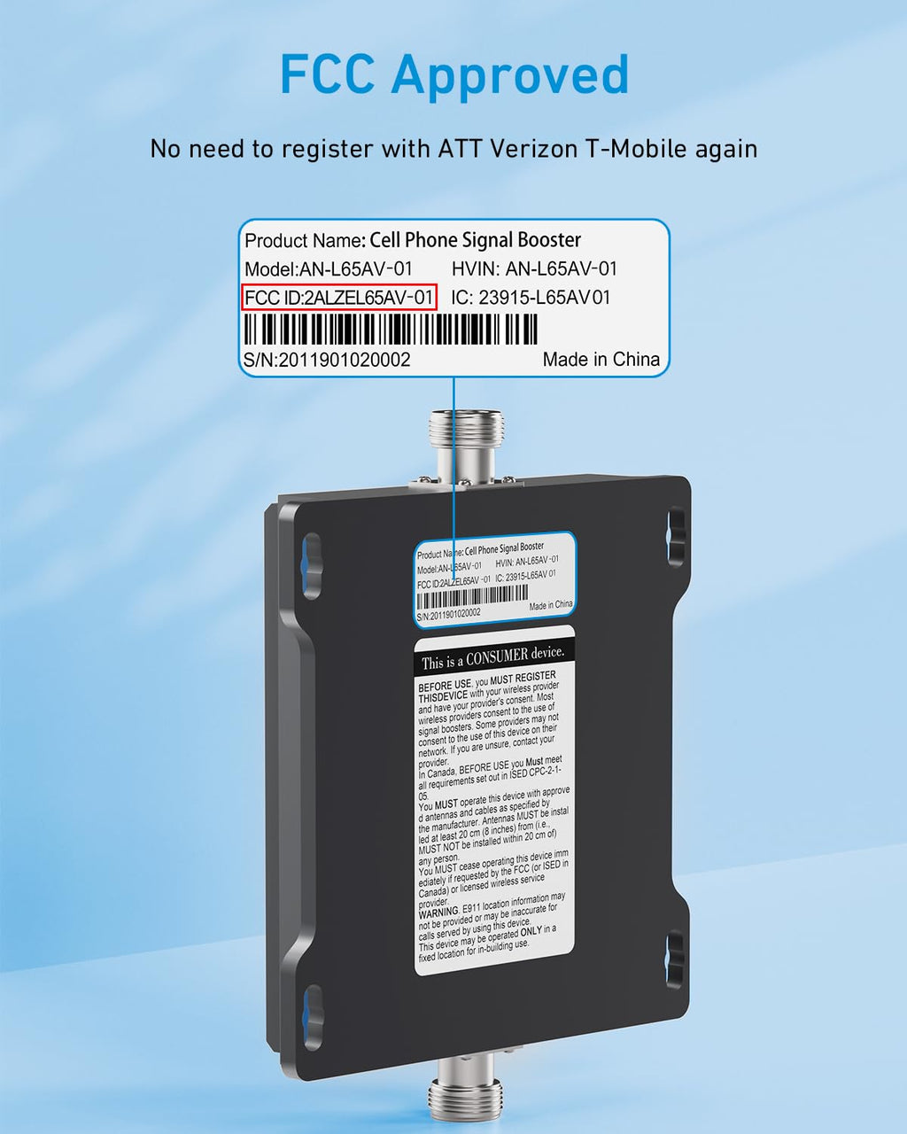 Cell Phone Signal Booster C568