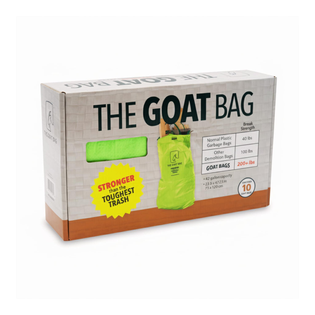 Heavy Duty 42-Gallon Reusable Polypropylene Contractor Bags 10-Pack J307