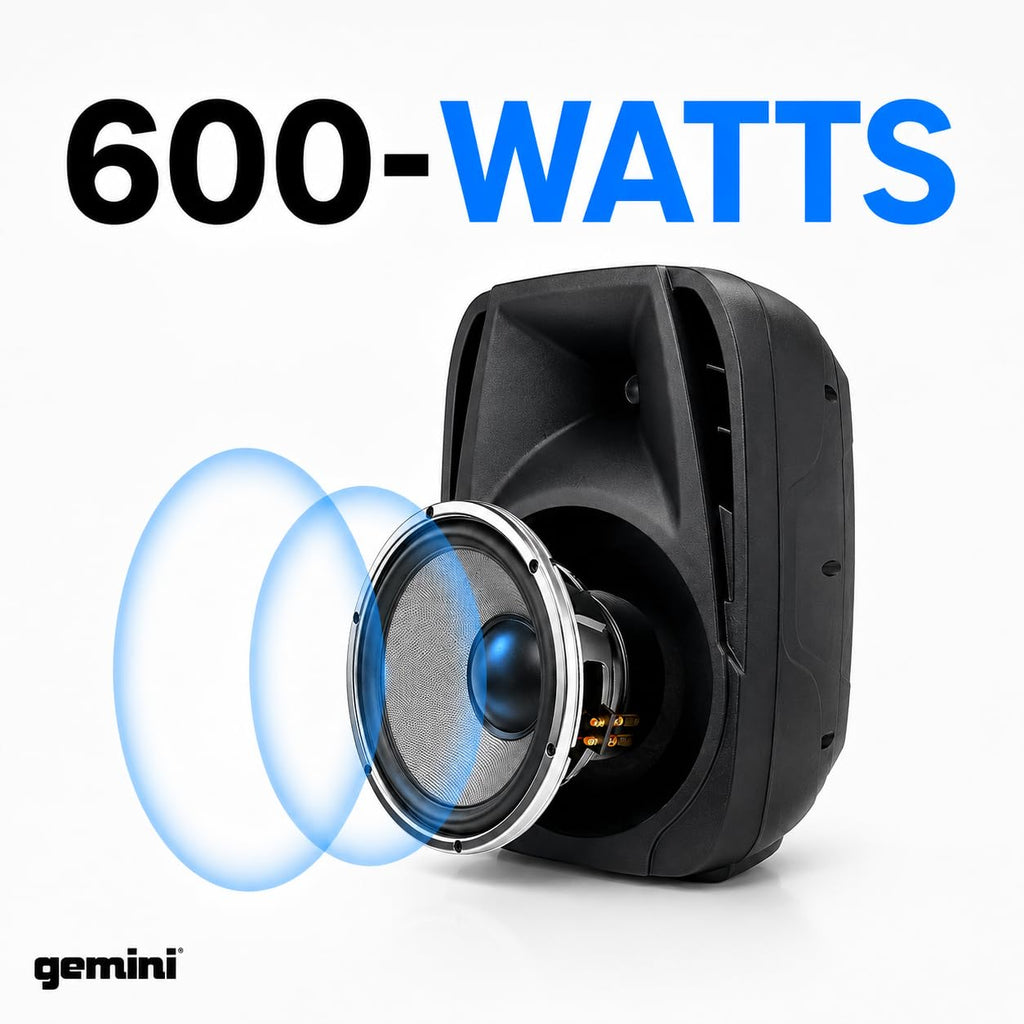 Portable PA System with Dual 10" Speakers V15393
