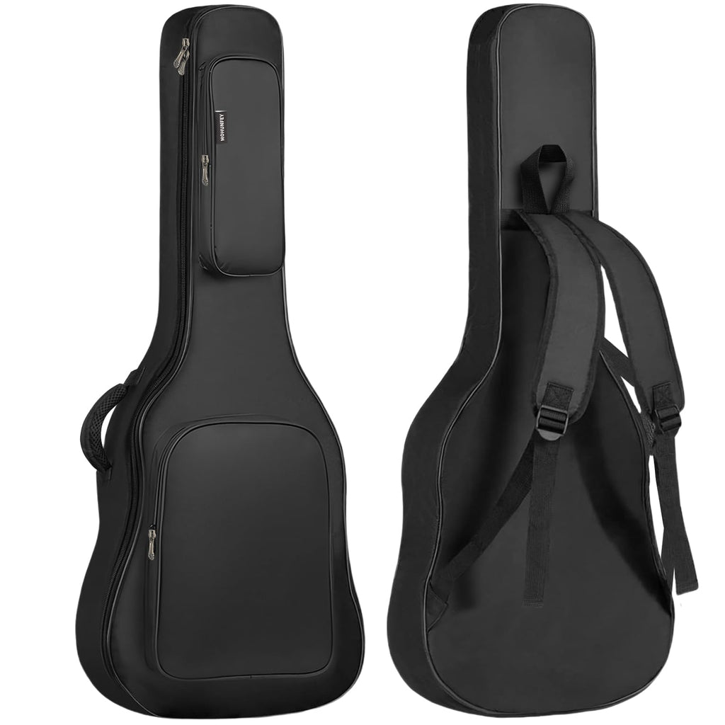 Black Acoustic Guitar Gig Bag with Adjustable Shoulder Strap H213861