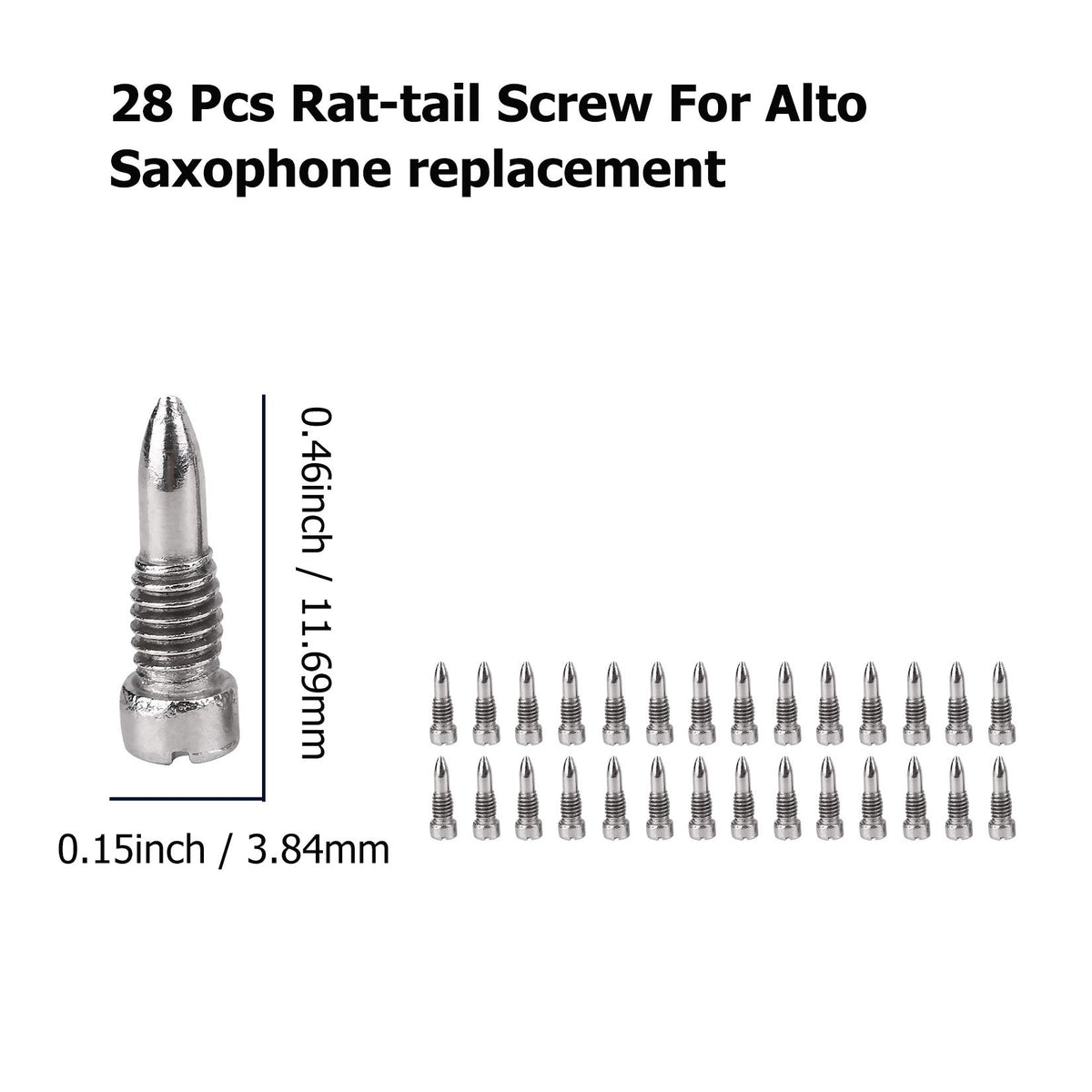 Alto Sax Repair Parts Screws and 25pcs Sax Pads E61583