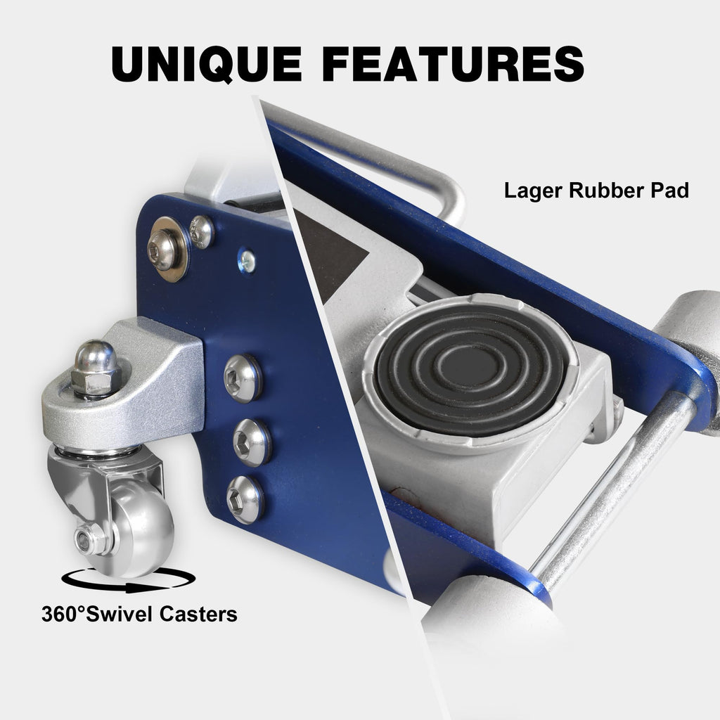 3 Ton Low Profile Aluminum and Steel Floor Jack with Jack Stands O7149
