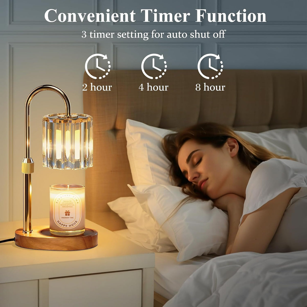 Candle Warmer Lamp with Timer and Dimmer Y851358