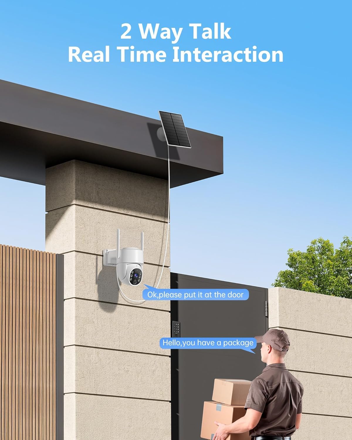 2K Solar Wireless Security Camera System 4 Packs A357415