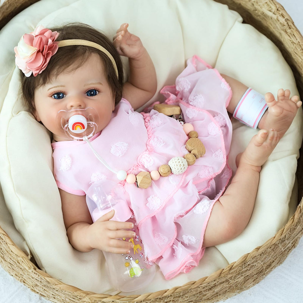 20 Inch Lifelike Reborn Baby Doll Girl with Soft Weighted Body K544201