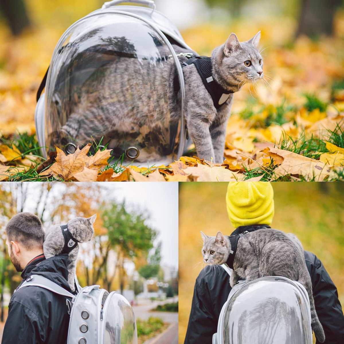 Grey Ventilated Cat Backpack Carrier K898703