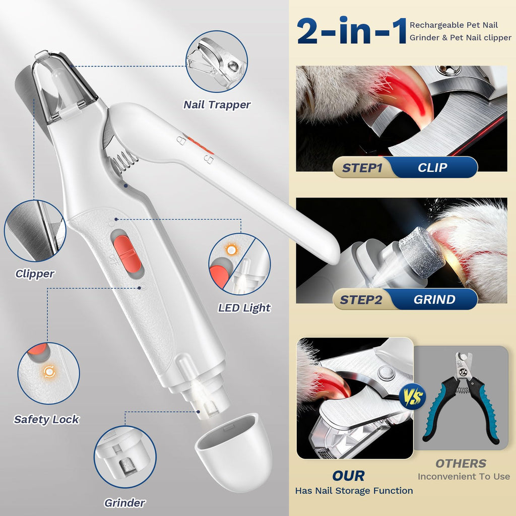 2-in-1 Dog & Cat Nail Clippers and Grinder B8173