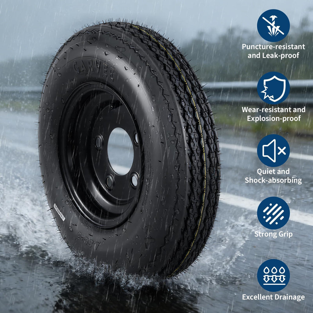 2-Pack 4.80-12 Trailer Tires with 12" Rims B82273