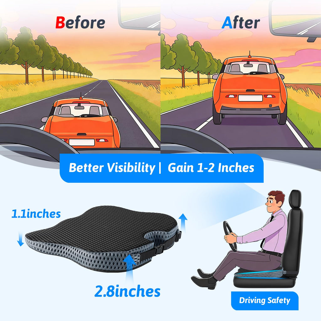 Wedge Car Seat Cushion B525