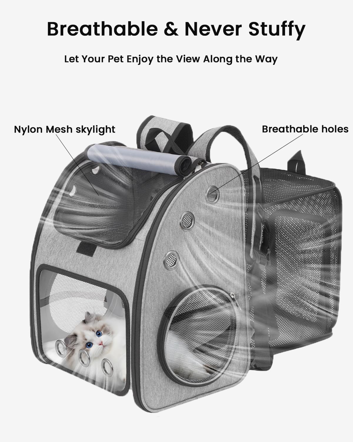 Expandable Cat Backpack Carrier O399