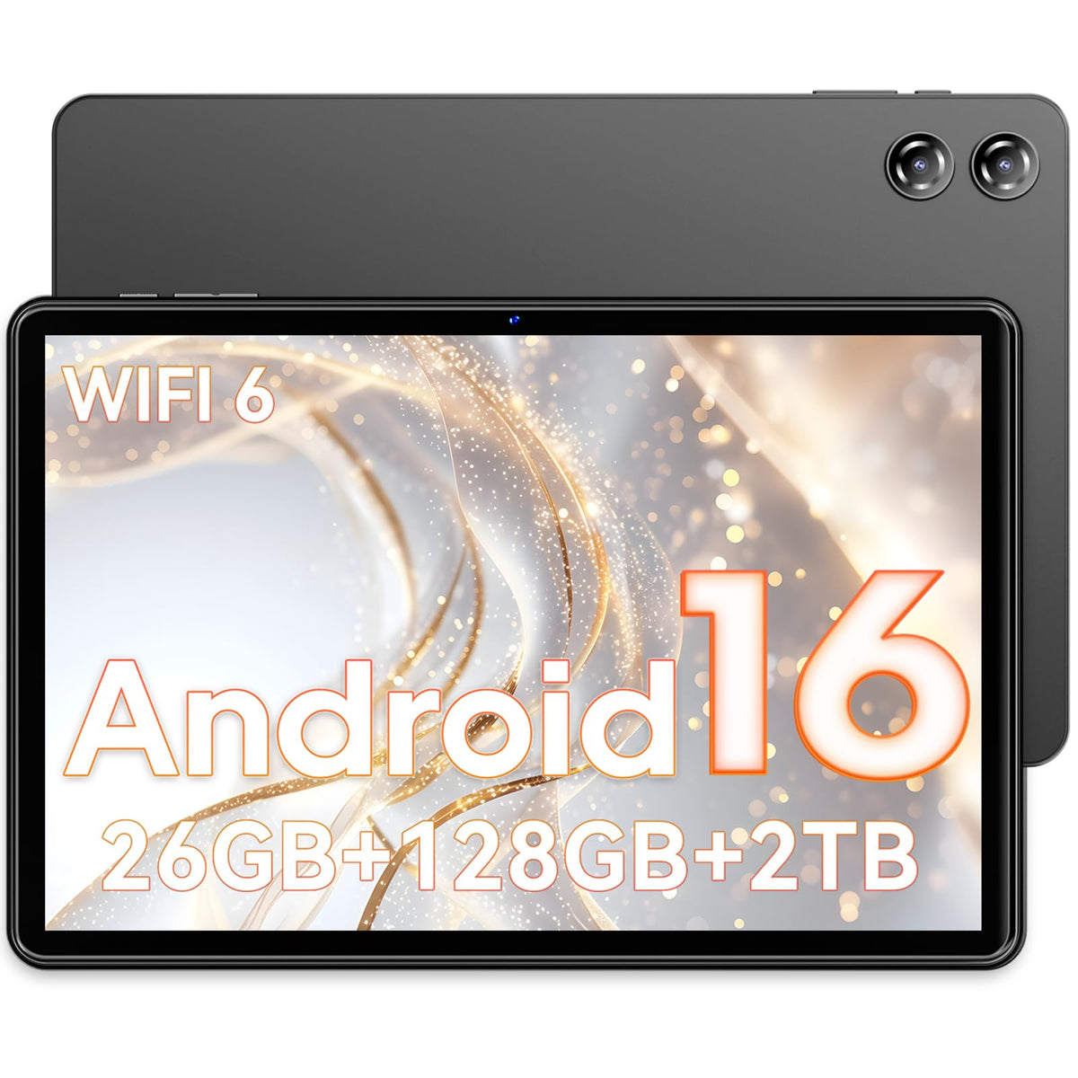 10 inch Android Tablet 26GB RAM 128GB ROM Octa-core 7000mAh Gray R6295
