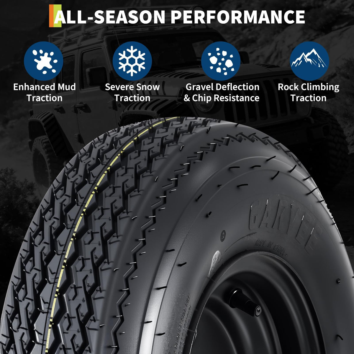 2-Pack 4.80-12 Trailer Tires with 12" Rims B82273