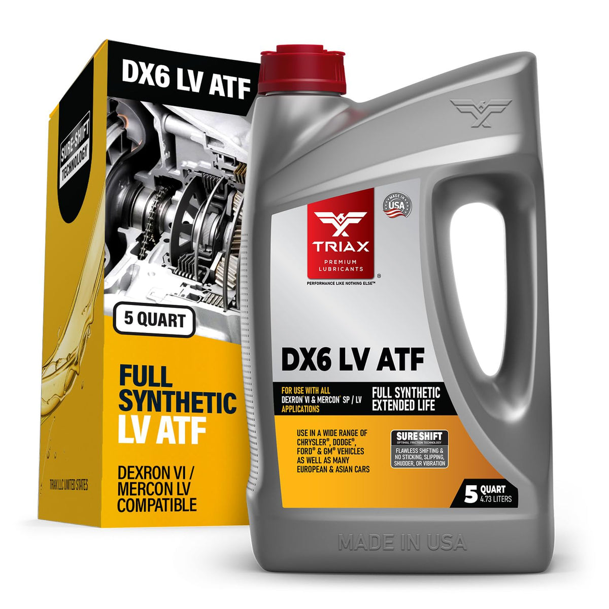 Full Synthetic Low Viscosity Automatic Transmission Fluid (5 Quart) G121699
